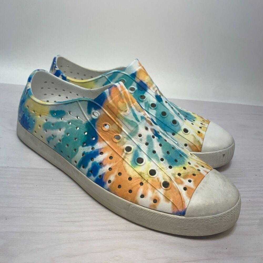 Native Jefferson Womens Tie Dye‎ Slip On Shoes Womens Size 11 Mens 9